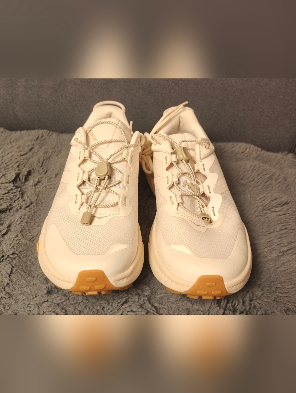 NEW! Hoka ONE One Transport Women's Trail Running Shoes Eggnog - Picture 7 of 13